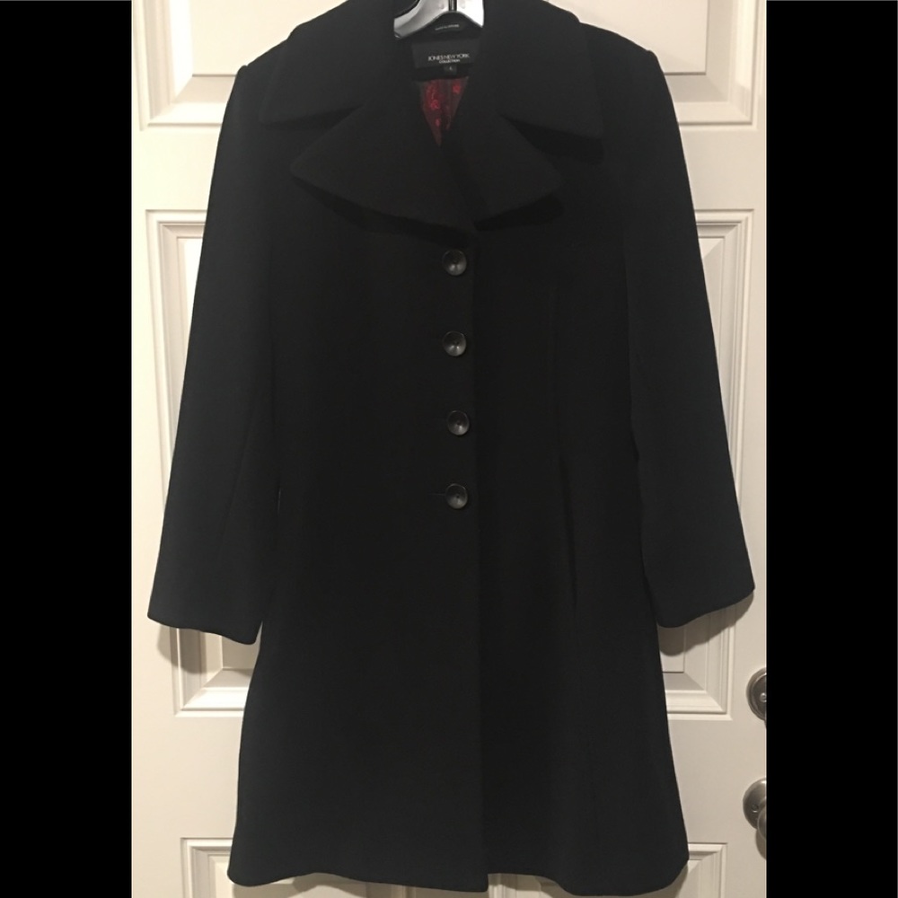 Jones New York Wool/Cashmere Coat Sz 6